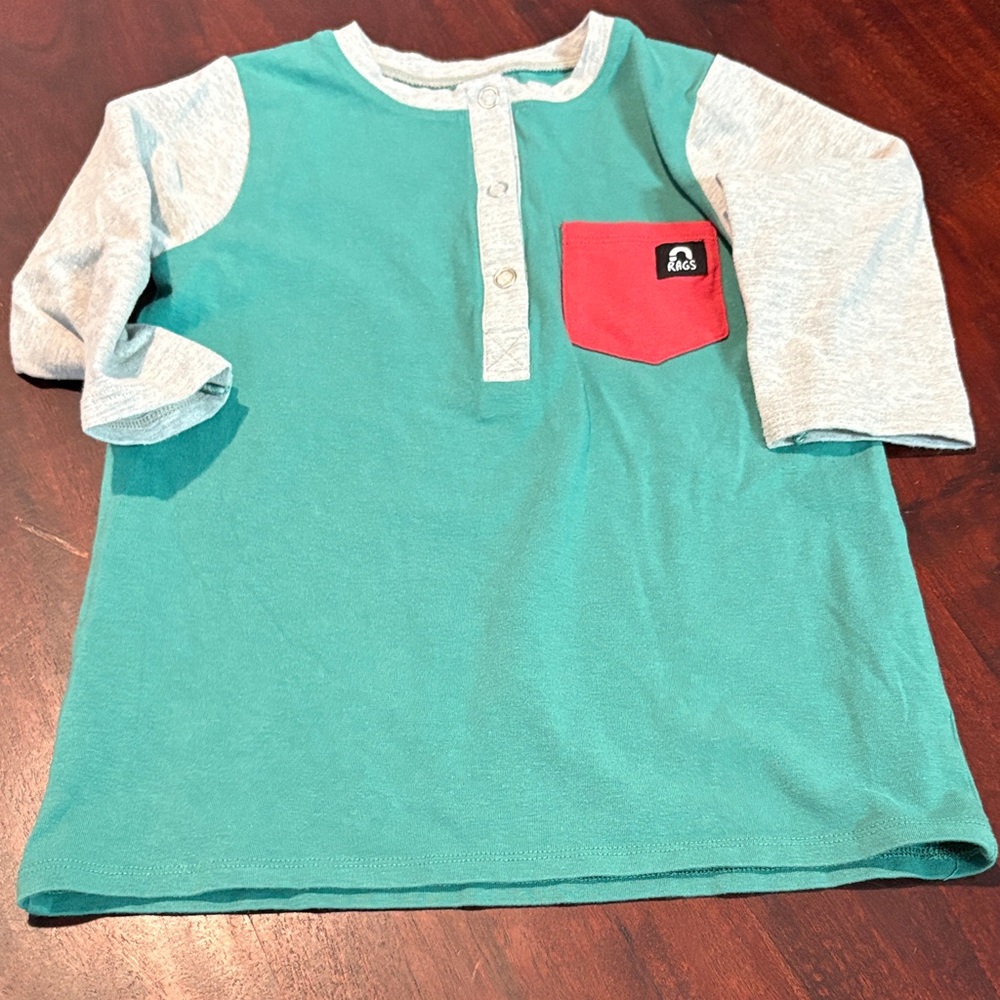 Rags to Raches 3/4 sleeve tee